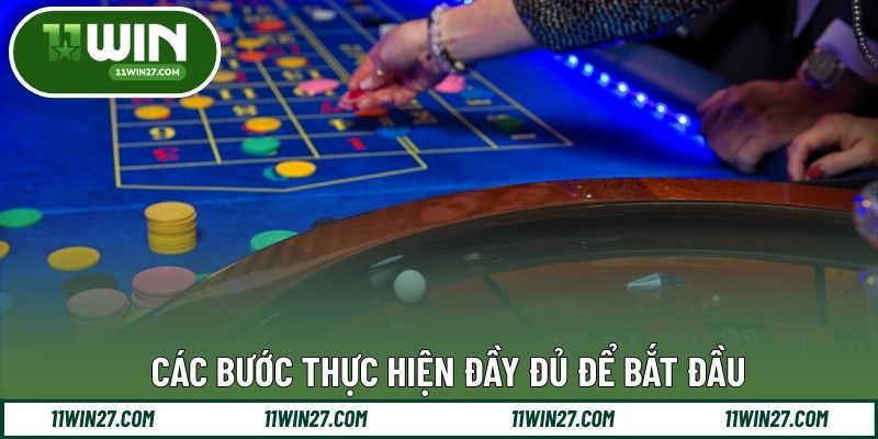 Các bước thực hiện đầy đủ để bắt đầu