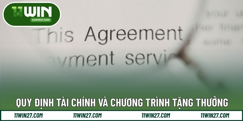 Quy định tài chính và chương trình tặng thưởng